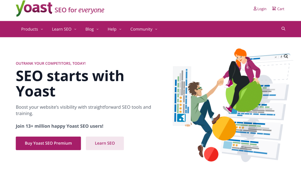 Illustration of Yoast SEO on the deal page of Freelance Stack
