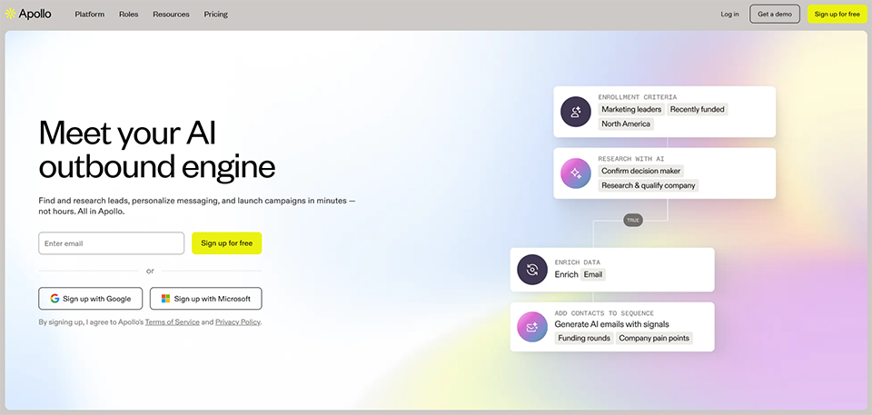 Illustration de Apollo.io sur la page du deal de Freelance Stack