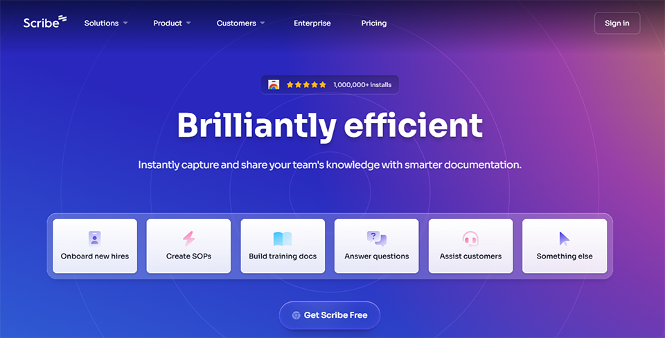 Illustration of Scribe on Freelance Stack's deal page