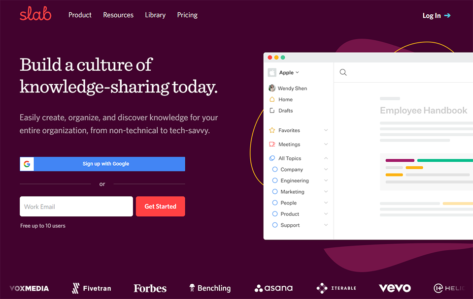 Illustration of Slab on Freelance Stack's deal page
