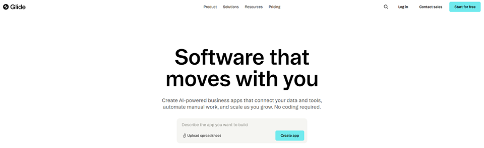 Illustration de Glide sur la page du deal de Freelance Stack
