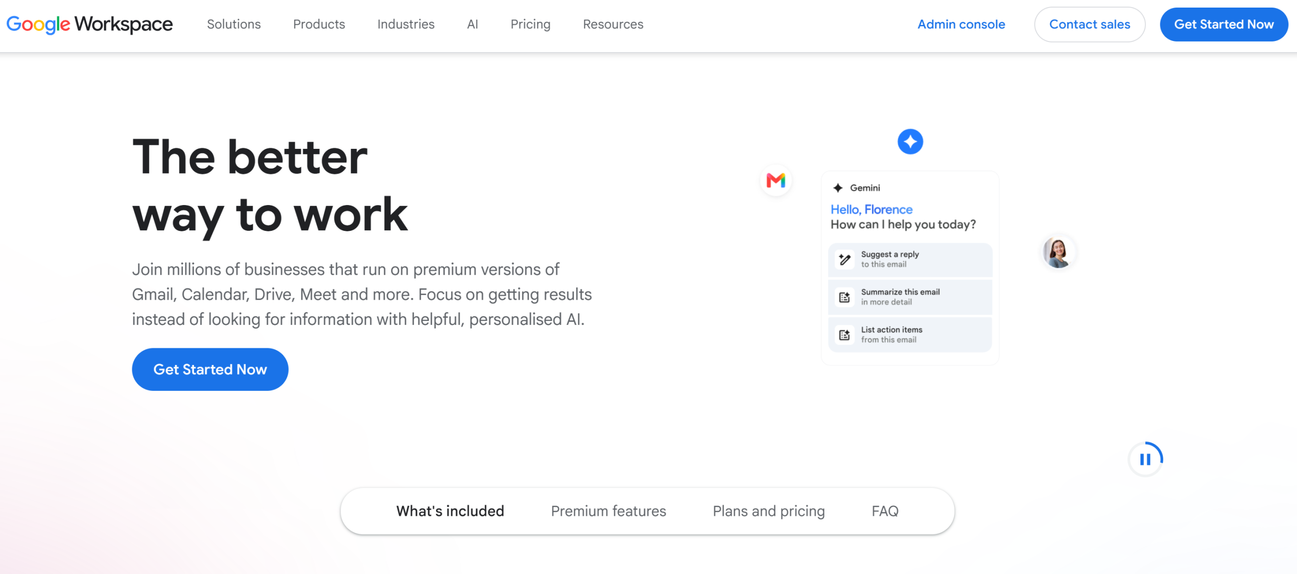 Illustration de Google workspace sur la page du deal de Freelance Stack