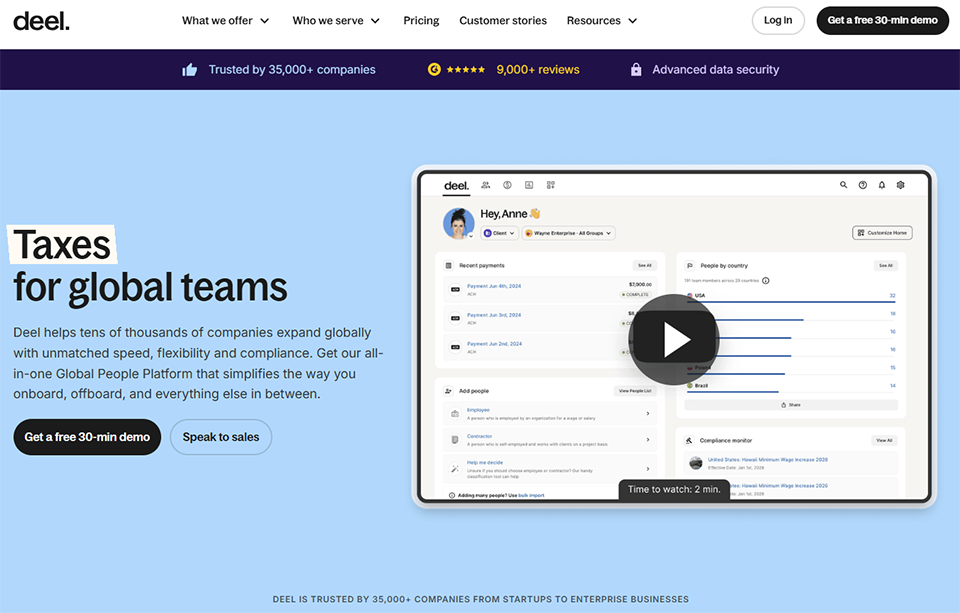 Illustration of Deel on Freelance Stack's deal page