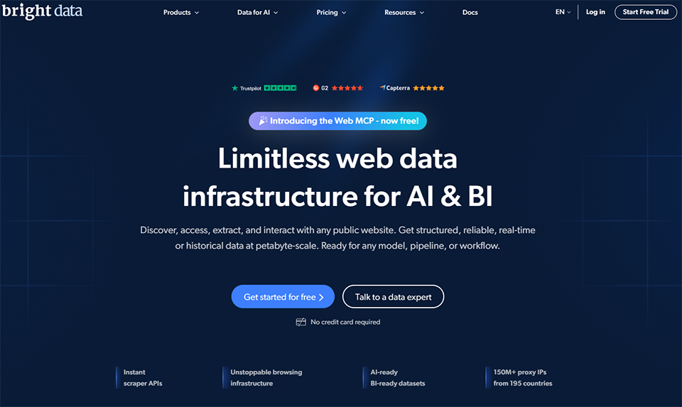 Illustration de Bright Data sur la page du deal de Freelance Stack