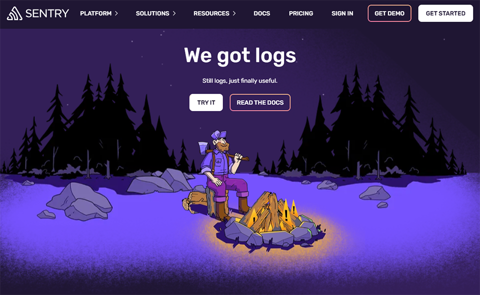 Illustration de Sentry sur la page du deal de Freelance Stack
