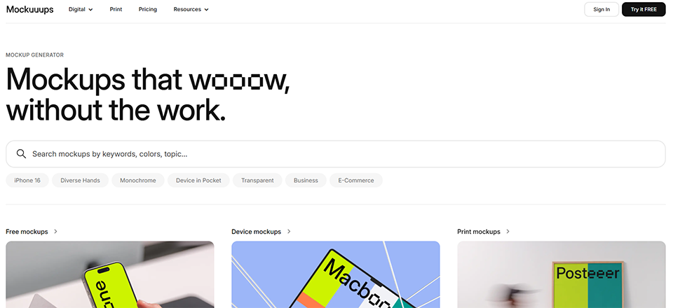 Illustration of Mockuuups on Freelance Stack's deal page
