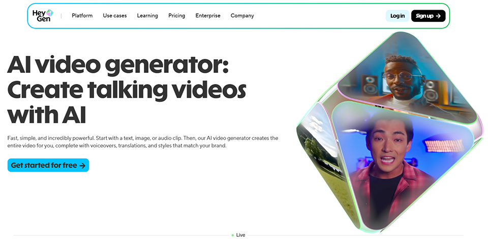 Illustration of HeyGen AI on Freelance Stack's deal page