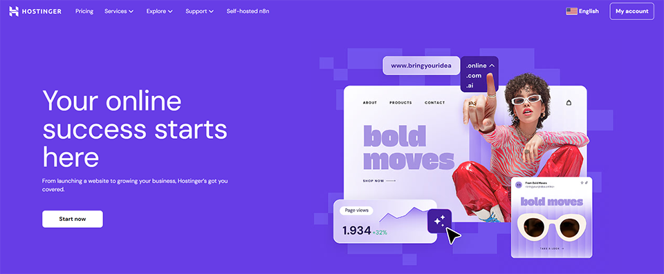 Illustration of Hostinger on Freelance Stack's deal page