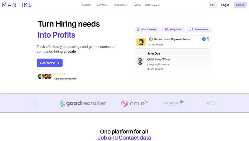 Illustration de Mantiks sur la page du deal de Freelance Stack
