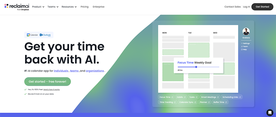 Illustration of Reclaim AI on Freelance Stack's deal page