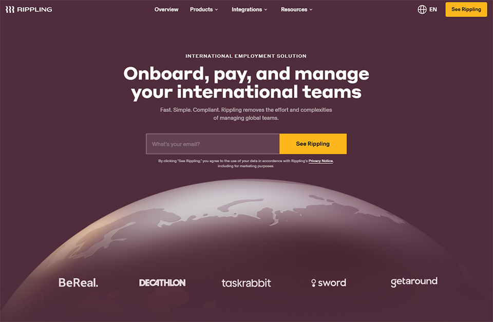 Illustration of Rippling on Freelance Stack's deal page