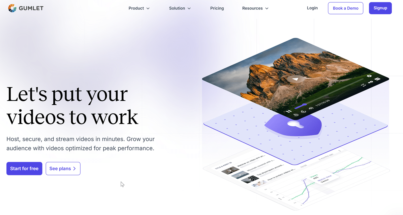 Illustration de l'outil Gumlet sur la page du deal de Freelance Stack