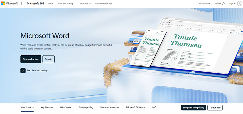 Illustration of Microsoft Word on Freelance Stack's deal page