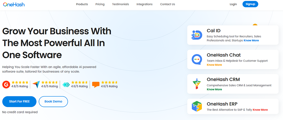 Illustration of OneHash on Freelance Stack's deal page