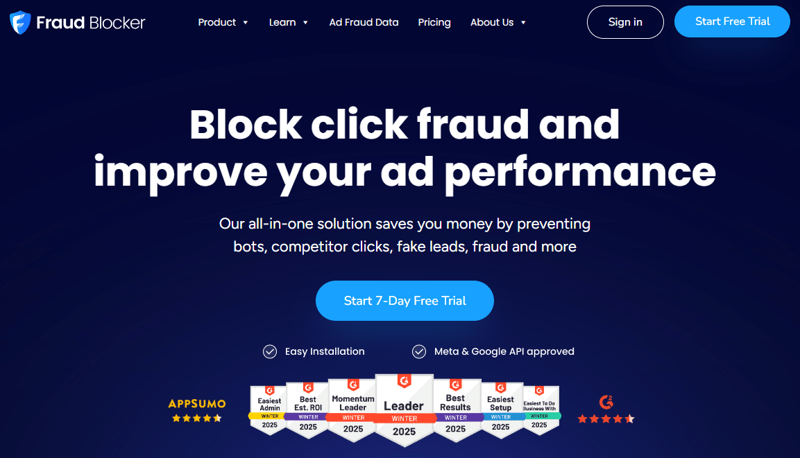 Illustration of Fraud Blocker on Freelance Stack's deal page