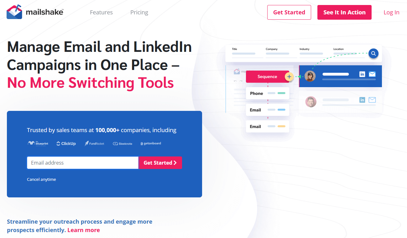 Illustration of Mailshake on Freelance Stack's deal page