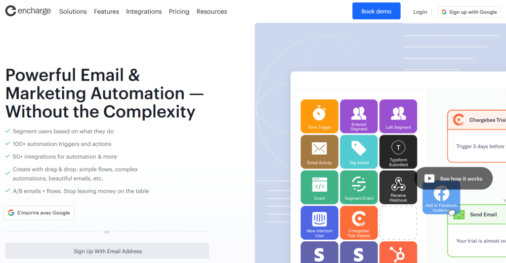 Illustration de Encharge sur la page du deal de Freelance Stack