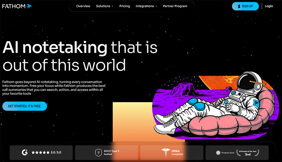 Illustration of Fathom on Freelance Stack's deal page