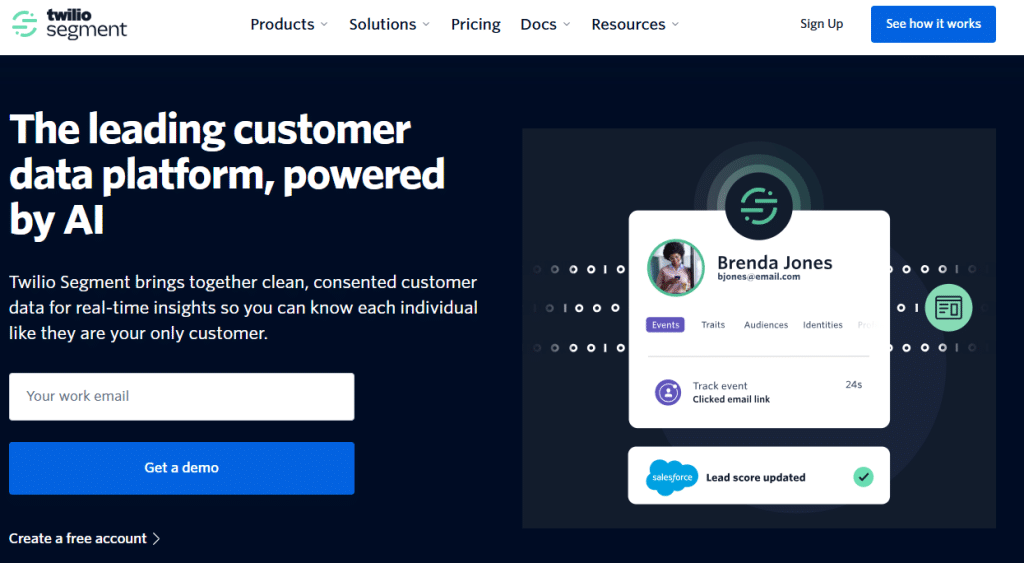 Illustration de Segment sur la page du deal de Freelance Stack