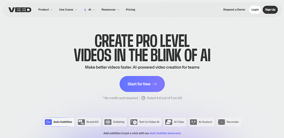Illustration de Veed sur la page du deal de Freelance Stack