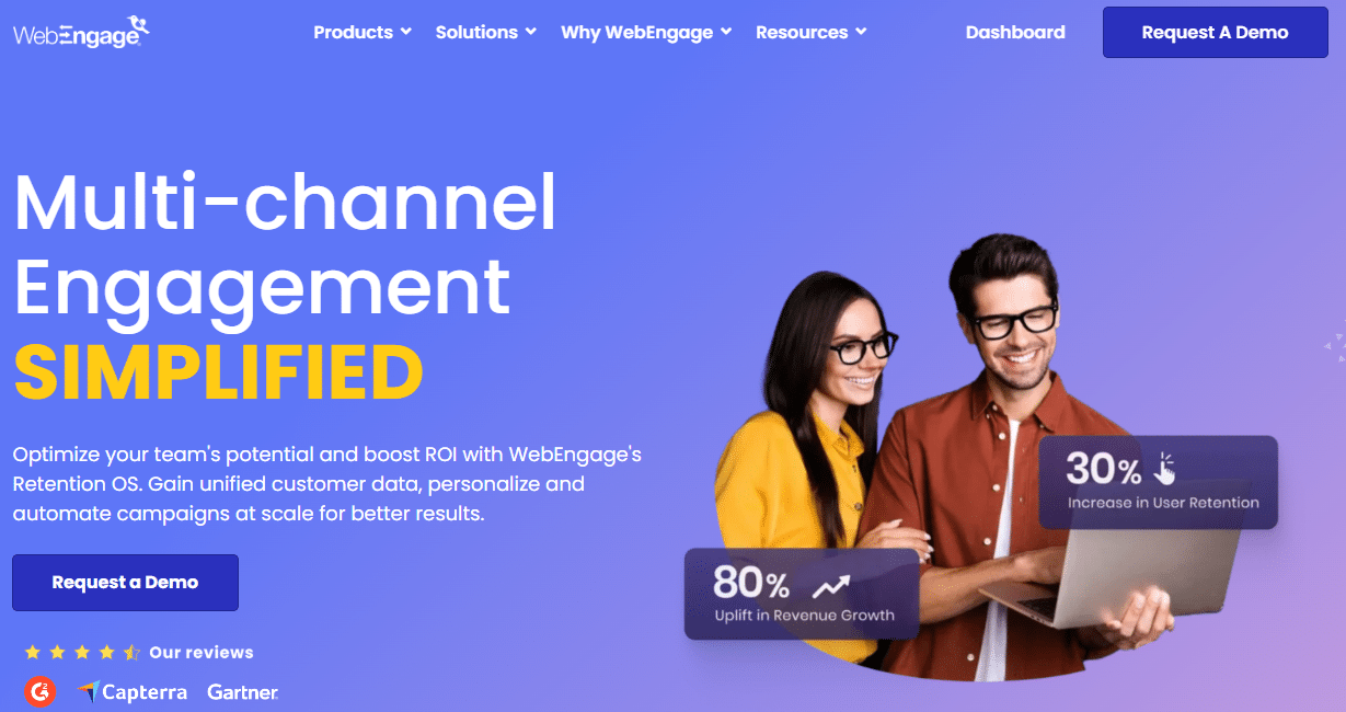 Illustration of Webengage on Freelance Stack's deal page
