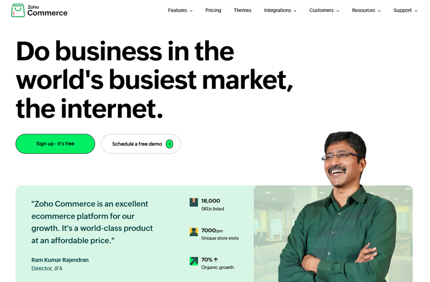 Illustration of Zoho Commerce on Freelance Stack's deal page