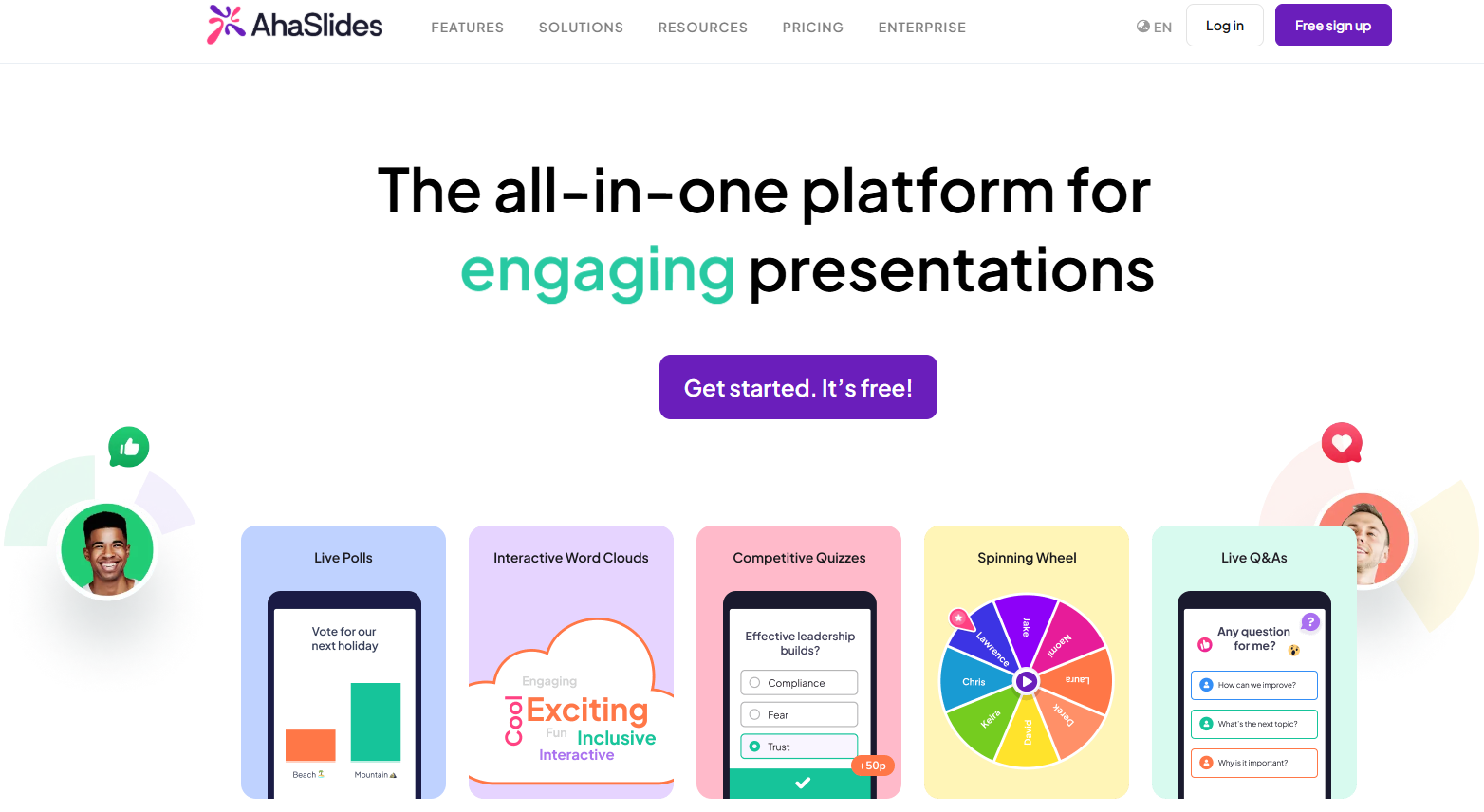 Illustration of AhaSlides on Freelance Stack's deal page