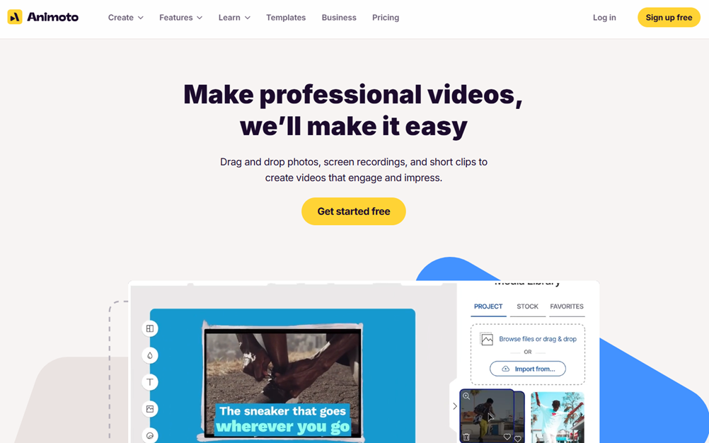 Illustration of Animoto on Freelance Stack's deal page