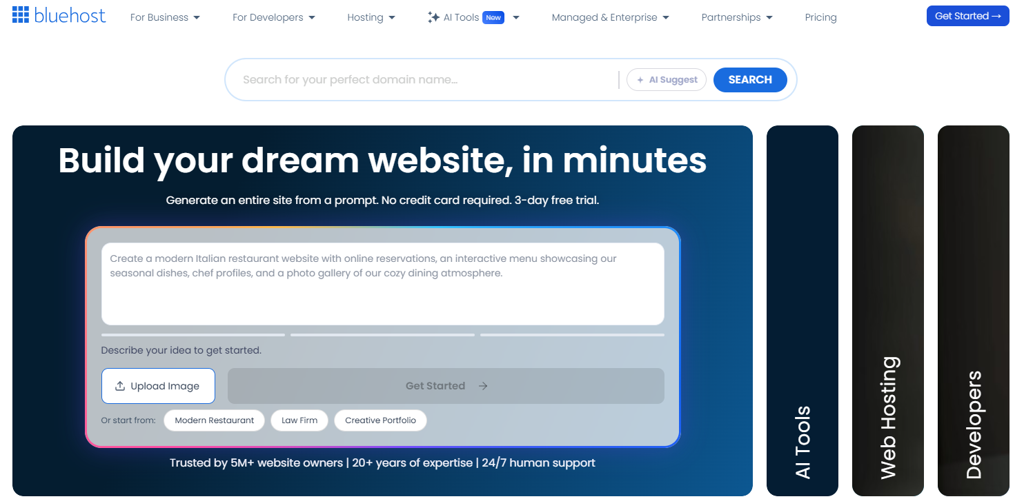 Illustration of Bluehost on Freelance Stack's deal page