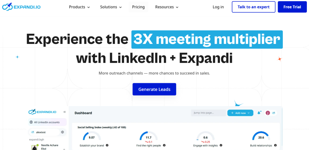 Illustration of Expandi on Freelance Stack's deal page