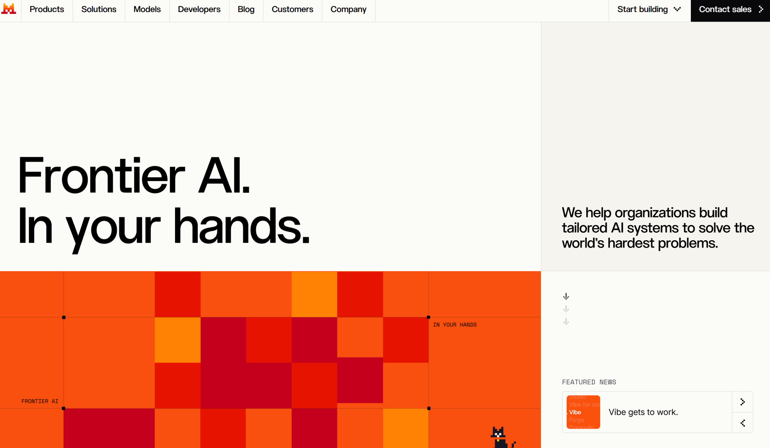 Illustration of Mistral AI on Freelance Stack's deal page