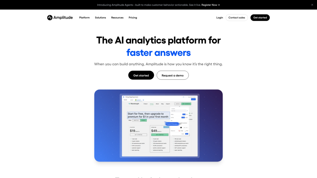 Illustration of Amplitude on Freelance Stack's deal page