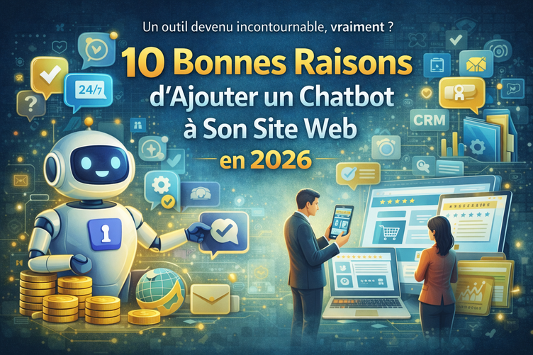 Visuel 10 bonnes raisons d'ajouter un chatbot à son site web en 2026