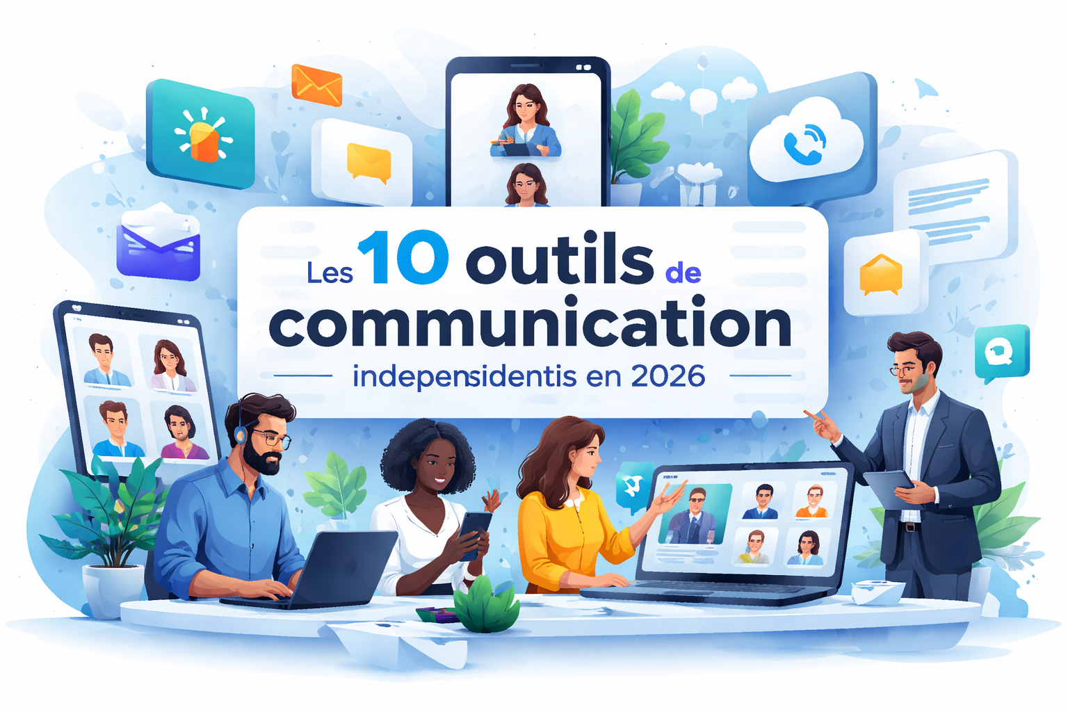 Visuel Les 10 outils de communication indispensables en 2026 pour connecter votre équipe et vos clients