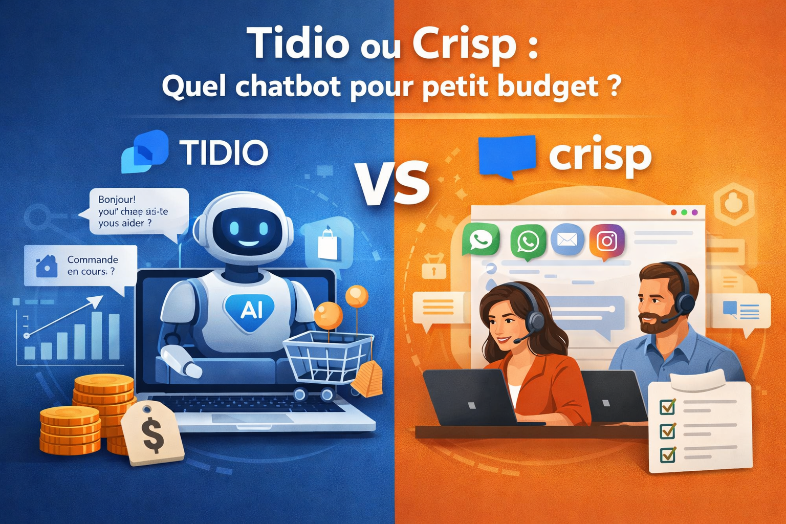 Tidio or Crisp: Which Chatbot Should You Choose on a Tight Budget?