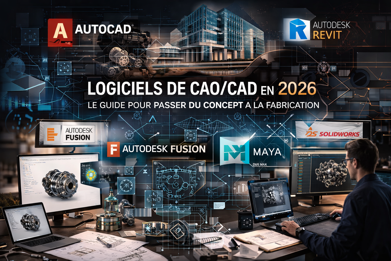 Infographic: Top CAD Software in 2026: A Guide to Moving from Concept to Manufacturing