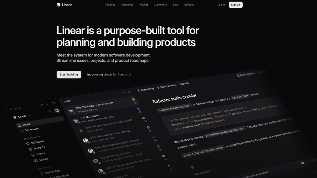 Illustration de Linear sur la page du deal de Freelance Stack