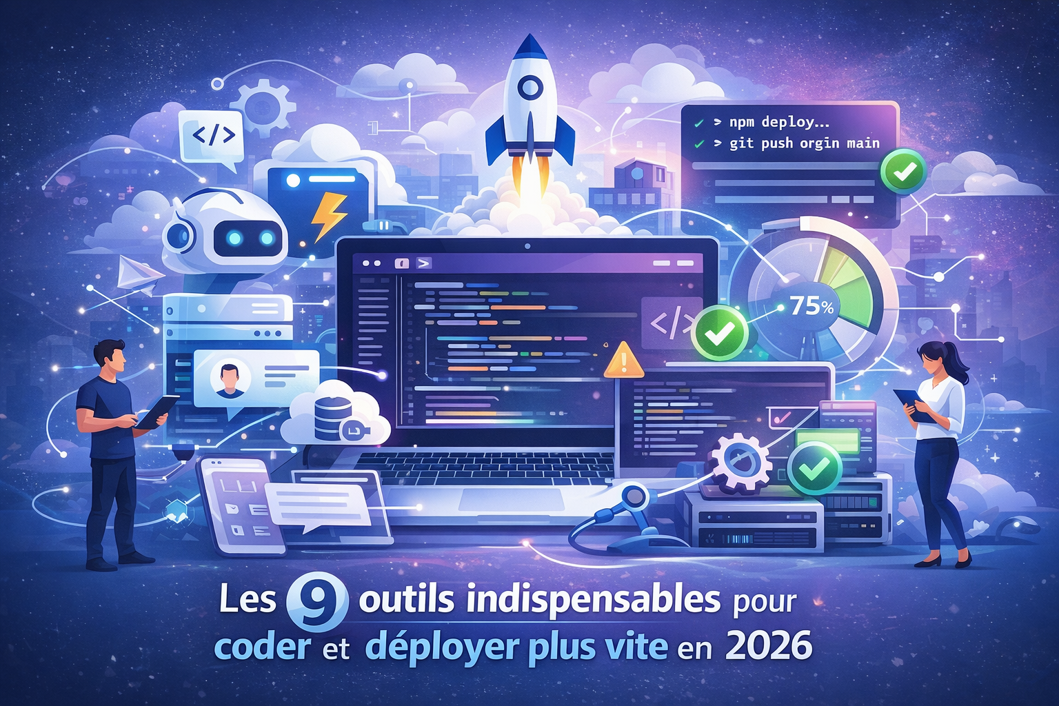 Visuel Les 9 outils indispensables pour coder et déployer plus vite en 2026