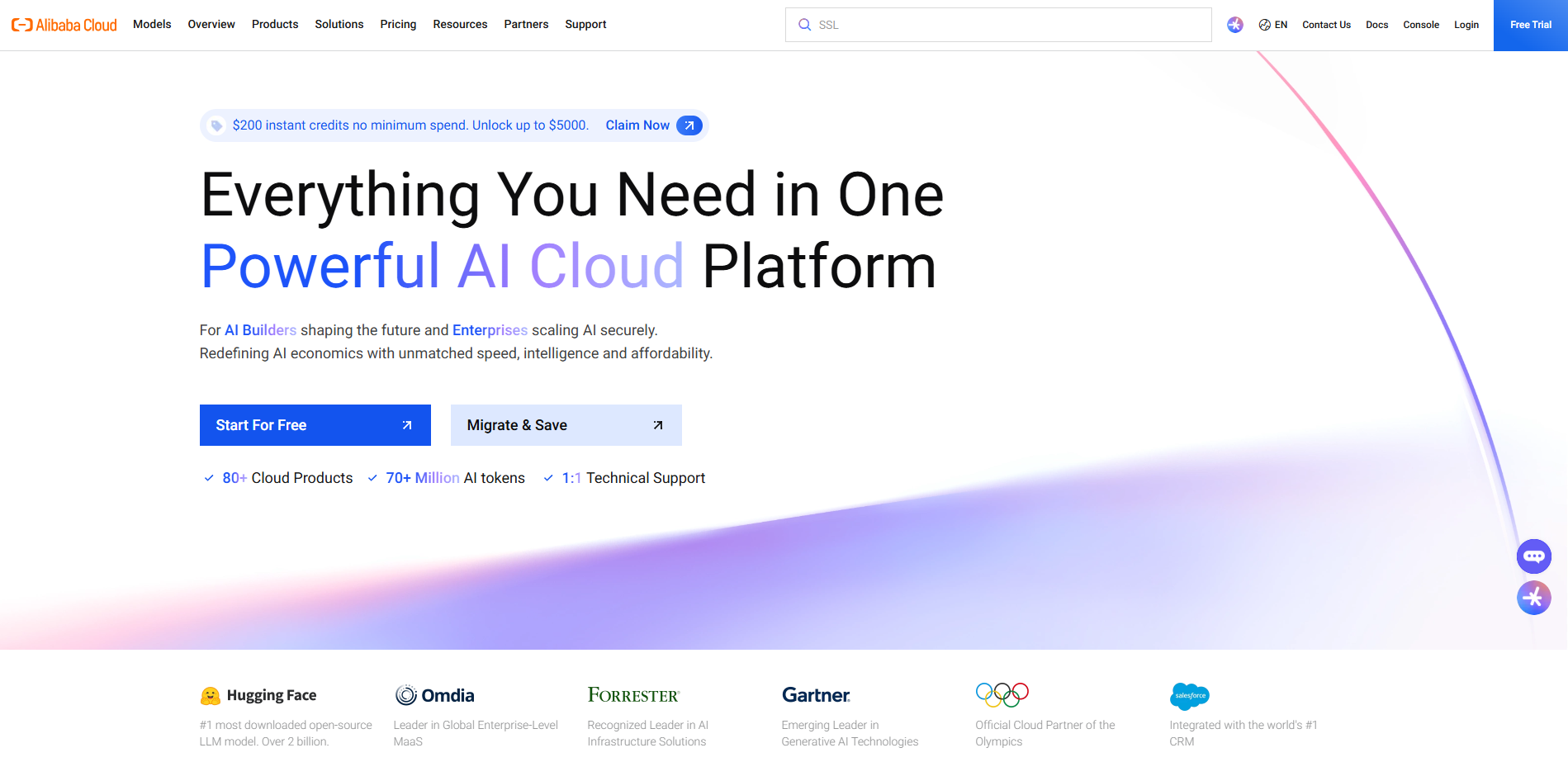 Illustration Alibaba Cloud sur la page du deal de Freelance Stack