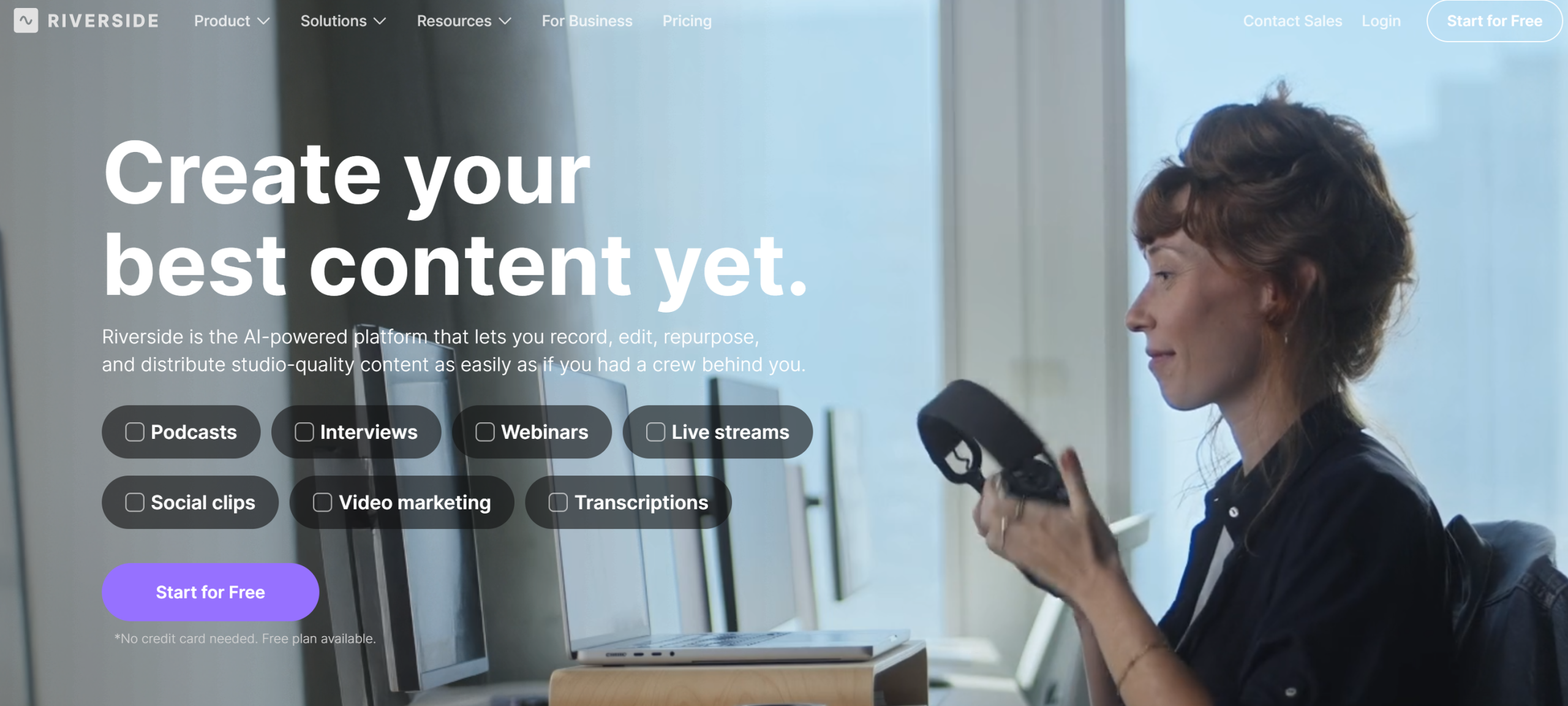 Illustration de riverside sur la page du deal de Freelance Stack
