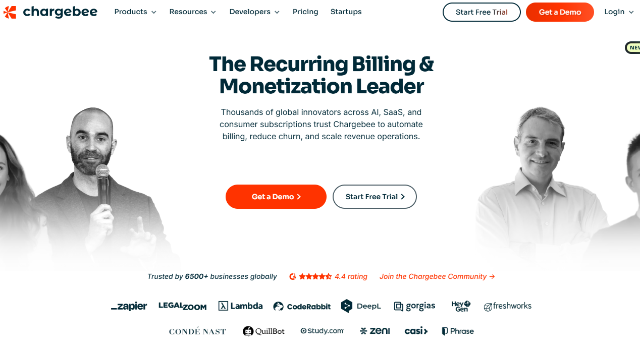 Illustration de Chargebee sur la page du deal de Freelance Stack