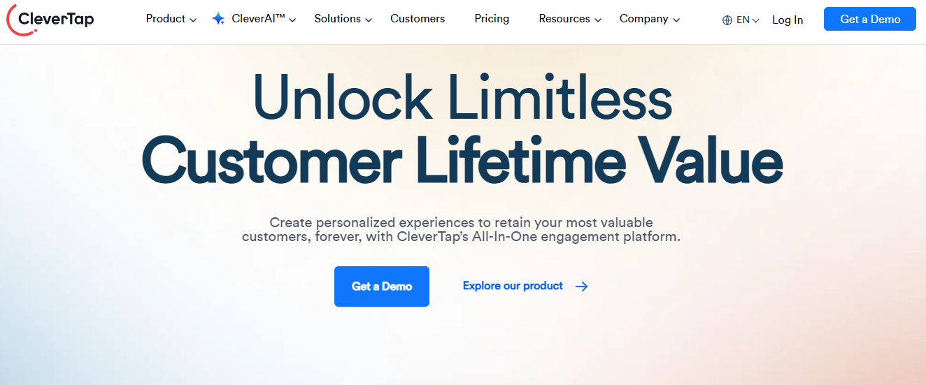Illustration de CleverTap sur la page du deal de Freelance Stack