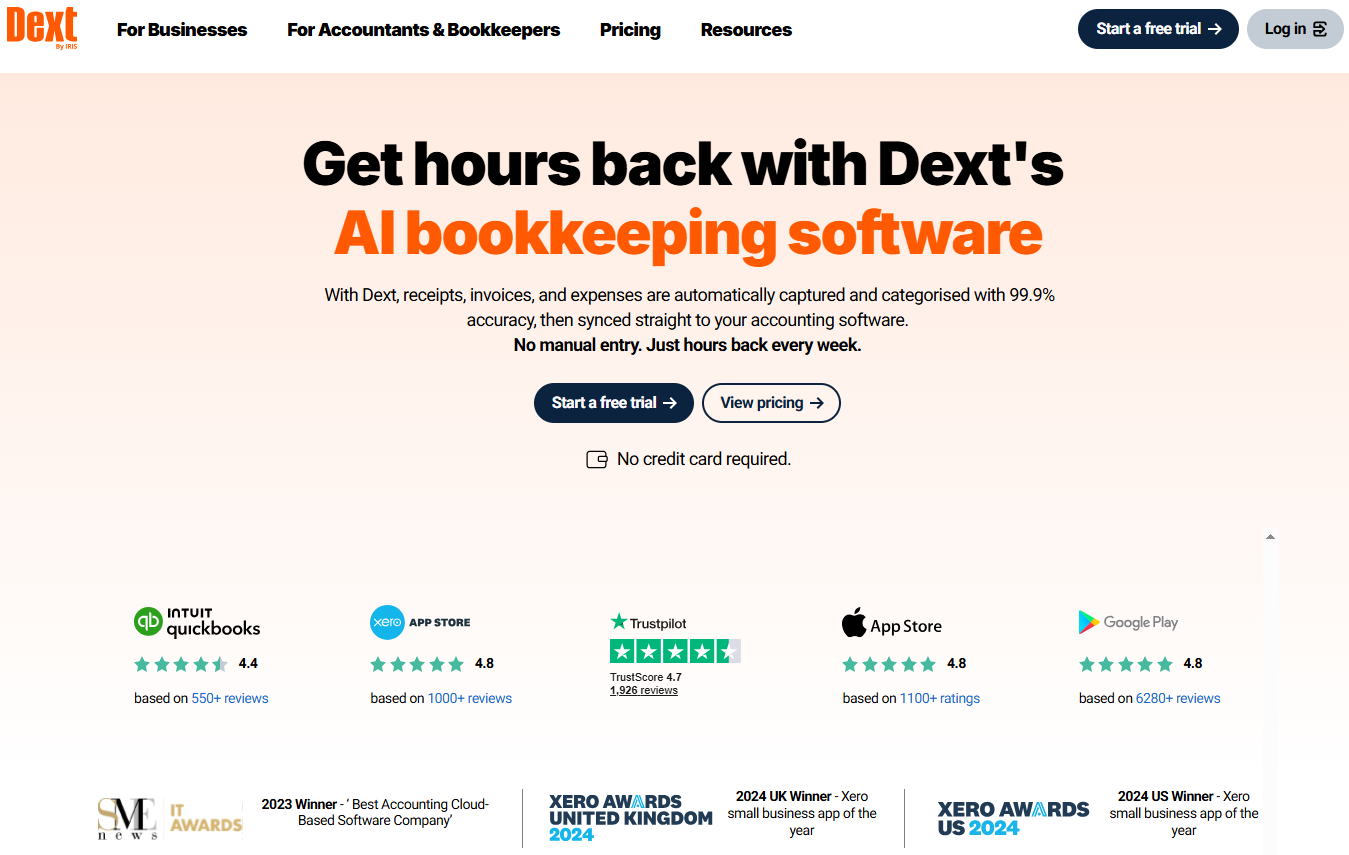 Illustration de Dext sur la page du deal de Freelance Stack