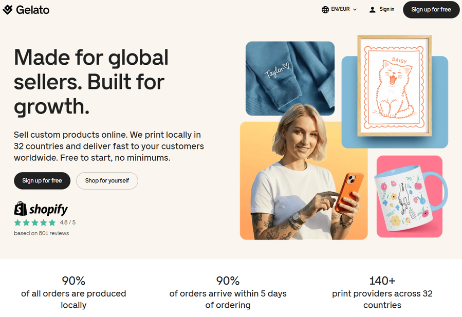 Illustration de Gelato sur la page du deal de Freelance Stack