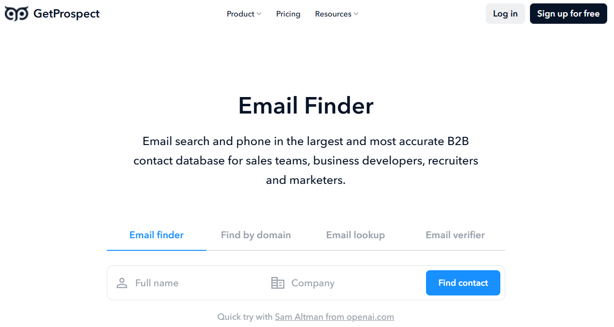 Illustration de GetProspect sur la page du deal de Freelance Stack