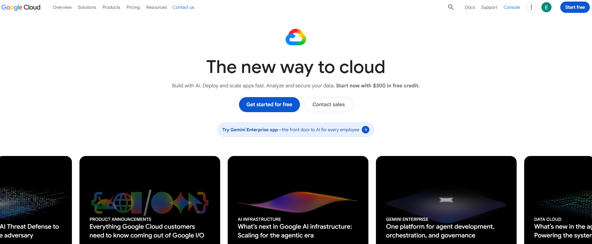 Illustration de Google Cloud sur la page du deal de Freelance Stack