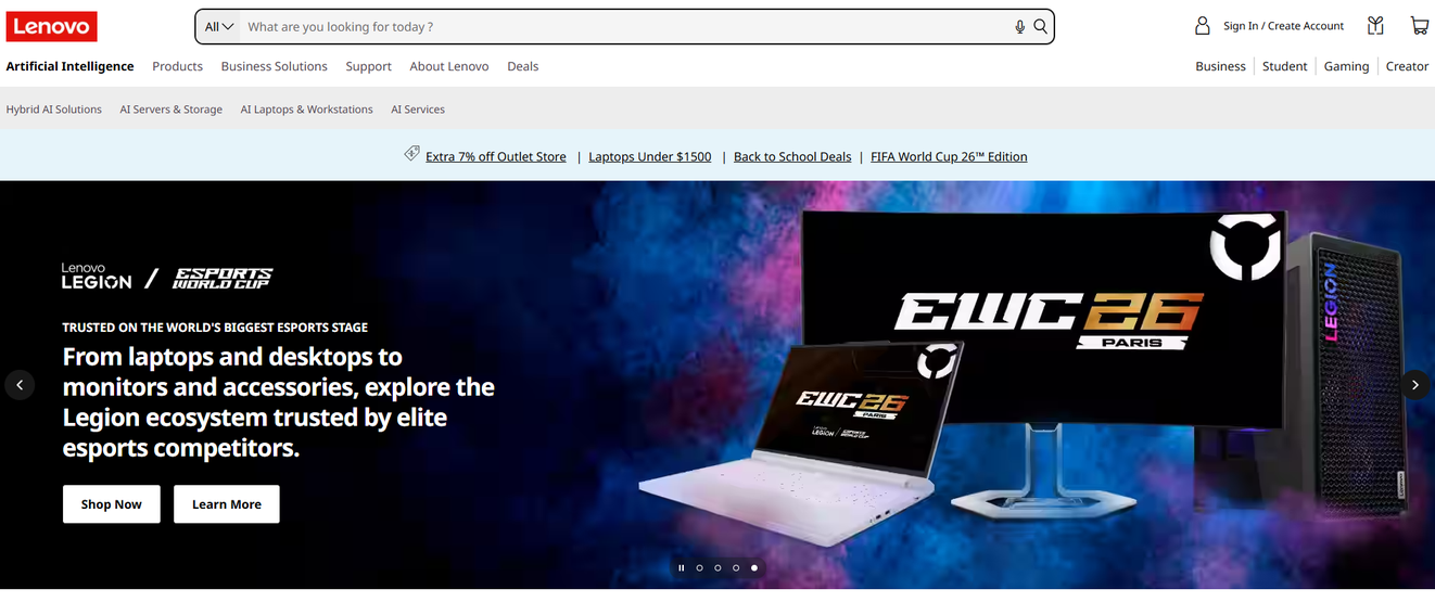Illustration de Lenovo sur la page du deal de Freelance Stack