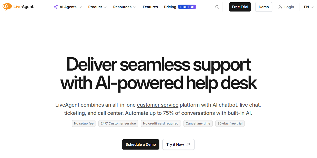 Illustration of LiveAgent on Freelance Stack's deal page