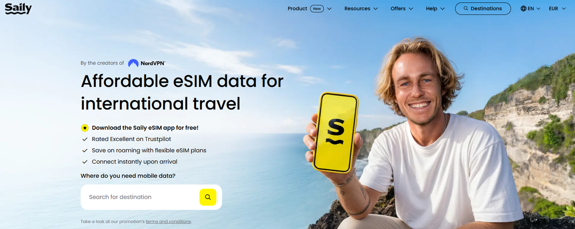 Illustration de Saily sur la page du deal de Freelance Stack