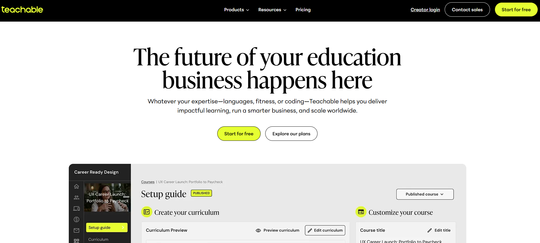 Illustration of Teachable on Freelance Stack's deal page